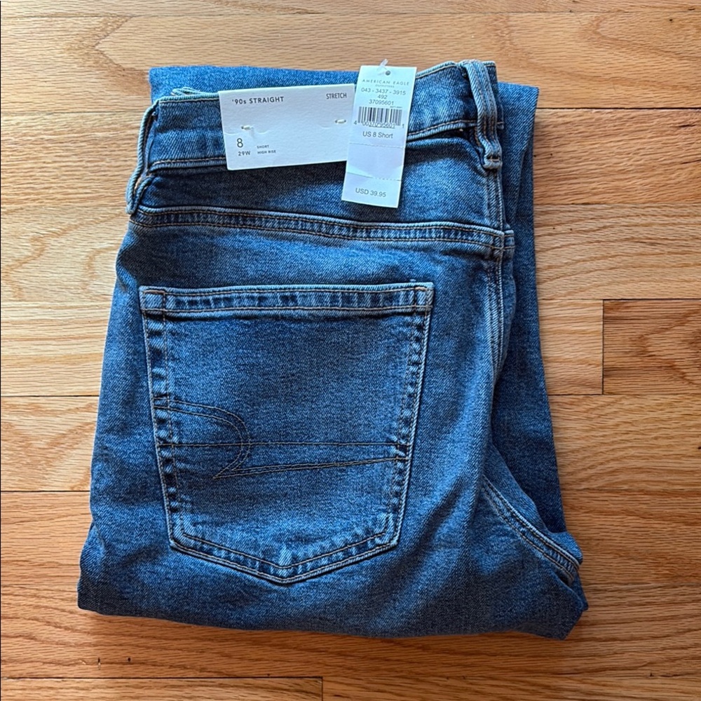 American Eagle Outfitters Blue '90s Straight Jeans